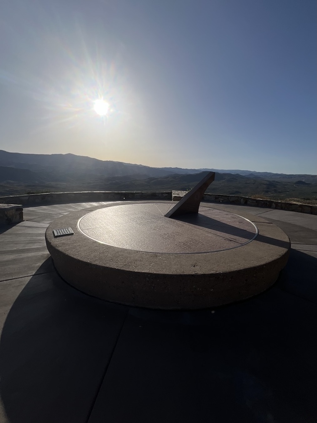Arizona Sun Setting on Sundial